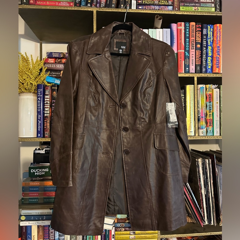 a.n.a Dark Brown Trench Coat